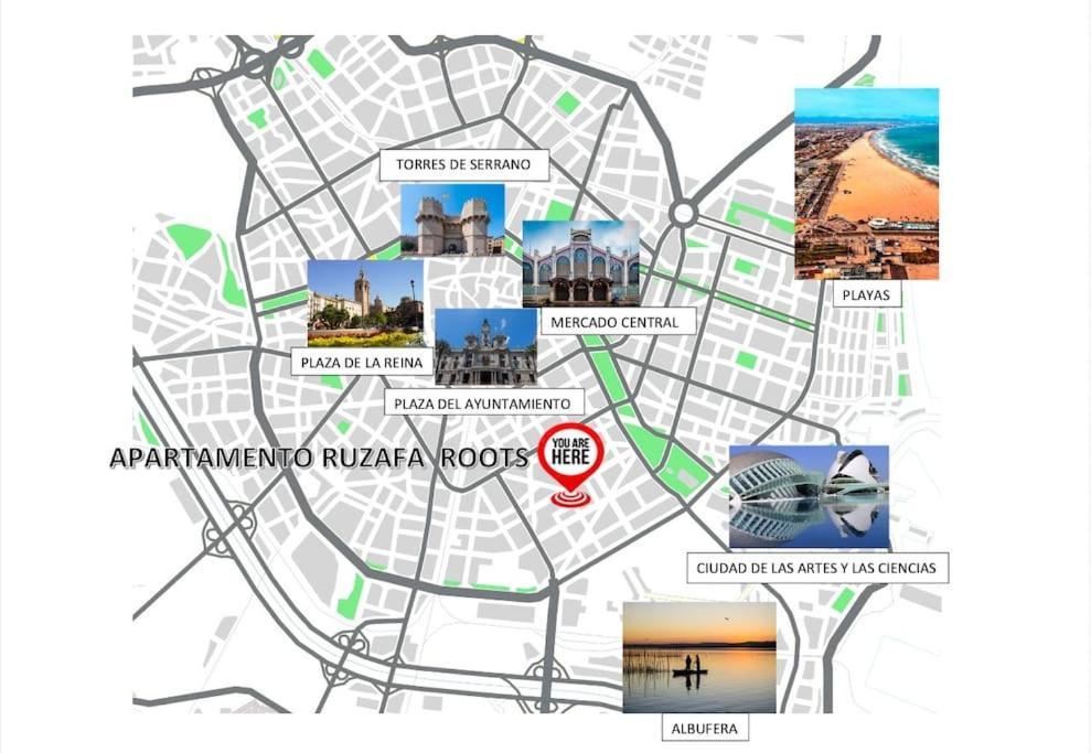 Apartment Ruzafa Roots, 12 Min To Centre, Smart Tv, Wine 발렌시아 외부 사진
